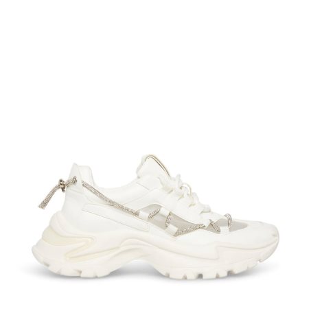 White Steve Madden Miracles Women's Sneakers | PH 4178WKG